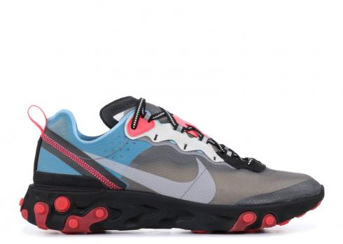 Nike React Element 87 Blue Chill Solar Red AQ1090-006