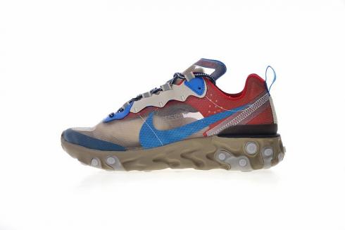Undercover x Nike Upcoming React Element 87 Light Beige Red Blue BQ2718-200
