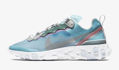 Nike React Element 87 Royal Tint Wolf Grey Solar Red Black AQ1090-400