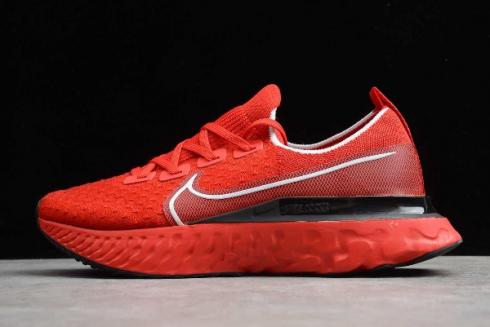 2020 WMNS Nike React Infinity Run Flyknit Red Black White Running Shoes CD4372 600
