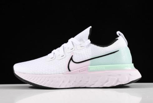 2020 WMNS Nike React Infinity Run Flyknit White Iced Lilac CD4372 100