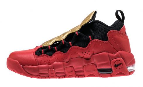 Nike Air More Money University Red Black Metallic Gold AH5215-600