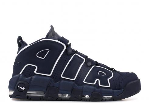 Nike Air More Uptempo Basketball Unisex Shoes Deep Blue Brown 921948-400