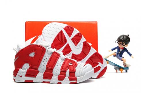 Nike Air More Uptempo Kid Shoes Red White Silver