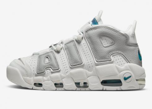 Nike Air More Uptempo Metallic Teal White Grey DR7854-100