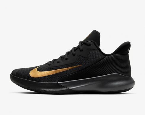 Nike Precision 4 Sneaker Black Metallic Gold Dark Smoke Grey CK1069-002