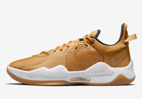 Nike Zoom PG 5 Wheat Grain Black Metalic Gold CW3143-700