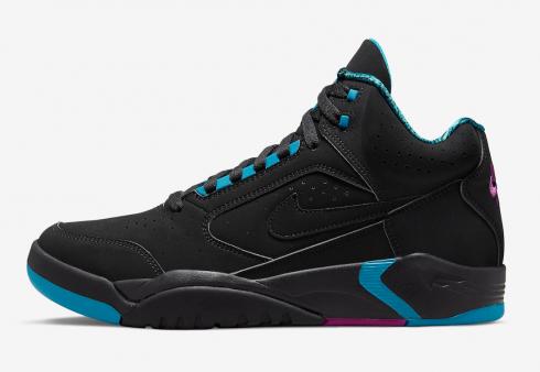 Nike Air Flight Lite II Mid Black Cyber Teal Red Plum DQ7687-002