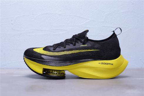 Nike Air Zoom Alphafly NEXT% Black Yellow Shoes CI9925-700