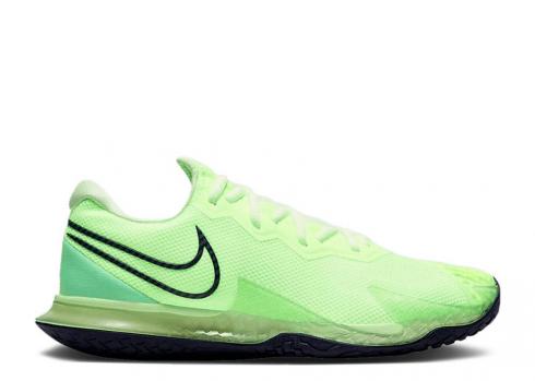 Nike Court Air Zoom Vapor Cage 4 Ghost Green Volt Blue Barely Blackened Aphid CD0424-302