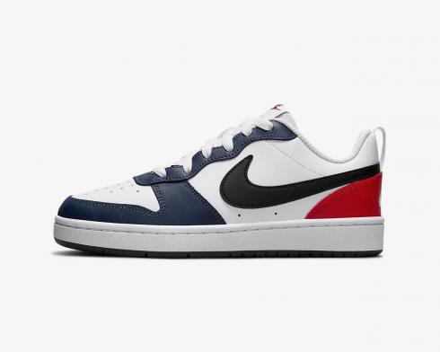 Nike Court Borough Low 2 BG White Midnight Navy Black DO7446-101