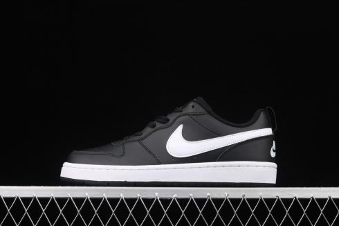 Nike Court Borough Low 2 GS Black White Shoes BQ5448-002