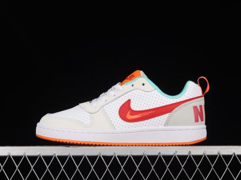 Nike Court Borough Low White Orange Red Multi-Color FD6435-161