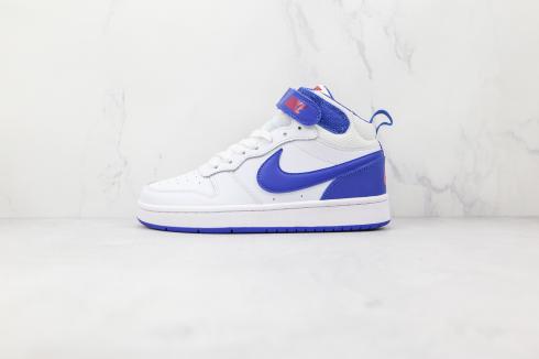 Nike Court Borough Mid 2 GS White Game Royal CD7782-101