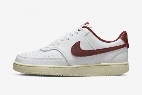 Nike Court Vision Low Next Nature Team Red Muslin Metallic Gold Star DH3158-106
