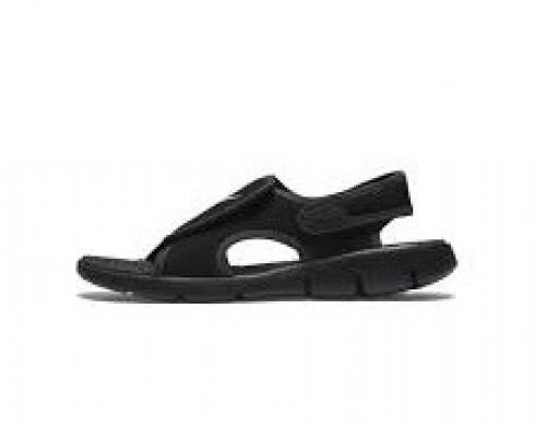 Nike GS Sunray Adjust 4 Black White Sports Sandals 386518-011