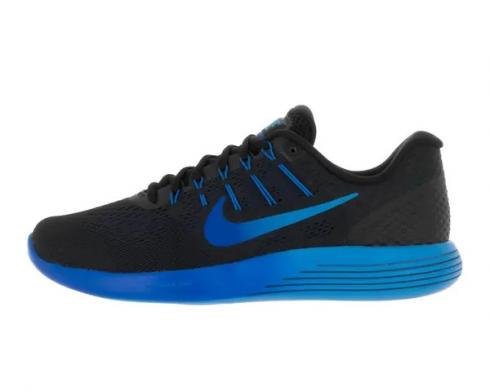 Nike Lunarglide 8 VIII Black Deep Royal Blue Hyper Cobalt Multi Color 843725-004