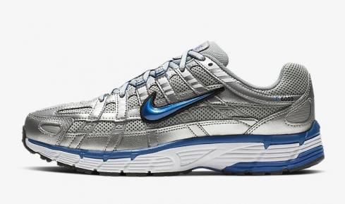 Nike P 6000 Metallic Silver White Black Team Royal BV1021-001