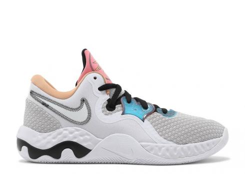 Nike Space Jam X Renew Elevate 2 Hares Blue Iris Mystic Black Whisper Scuba Red CW3406-505