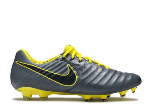 Nike Tiempo Legend 7 Elite Fg Dark Grey Opti Yellow Black AH7238-070