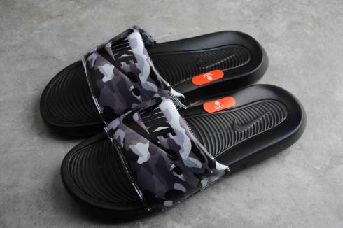 Nike Victori One Slide Print Black White Particle Grey CN9678-001