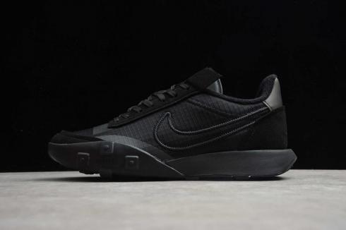 Nike Waffle Racer 20 Triple Black Running Shoes CK6647-003