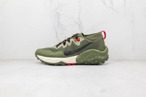 Nike Zoom Wildhorse 7 Light Army Cargo Khaki Bright Crimson Black CZ1856-301