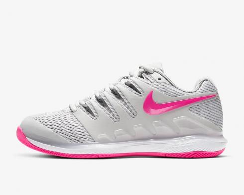 Nike Wmns Air Zoom Vapor X Grey Fog Pink Blast White AA8027-011