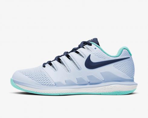 Nike Wmns Air Zoom Vapor X Toque Tropical Blanco Azul Medianoche AA8027-010