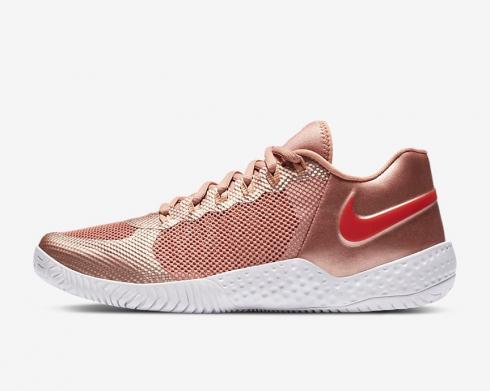 Nike Wmns Flare 2 HC Metallic Rose Gold White Habanero Red AV4713-900