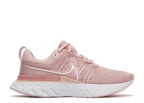 Nike Wmns React Infinity Run Flyknit 2 Pink Glaze White Foam CT2423-600