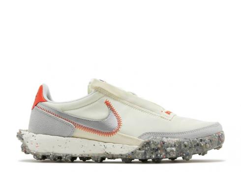 Nike Wmns Waffle Racer Crater Coconut Milk Photon Metallic Dust Team Orange Silver CT1983-105