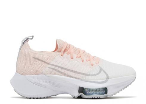 Nike Womens Air Zoom Tempo Next Flyknit Sunset Tint Grey Fog White Igloo CI9924-600