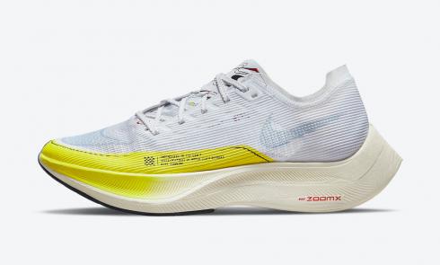 Nike ZoomX VaporFly NEXT% 2 White Yellow Black DM9056-100