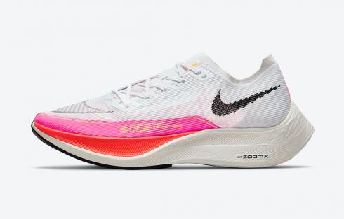 Nike ZoomX VaporFly NEXT% White Black Pink Shoes DJ5457-100