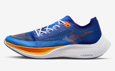 Nike ZoomX Vaporfly Next% 2 Game Royal Vivid Orange White University Blue FD0713-400