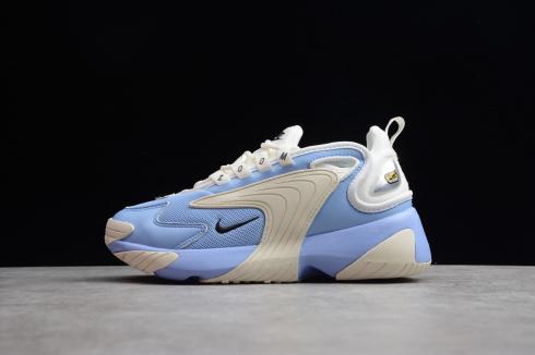 Nike Zoom 2K WMNS Aluminum Blue Black Metallic Silver AO0354-400