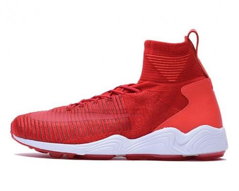 Nike Zoom Air Mercurial XI Flyknit University Red Mens Shoes 844626-600