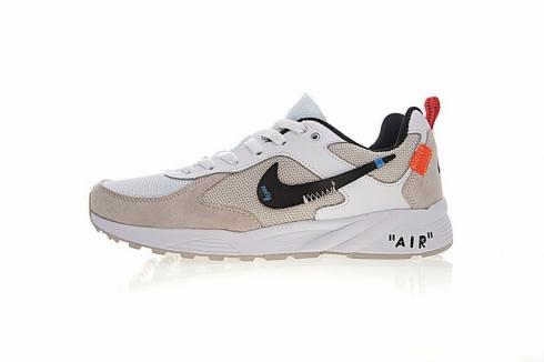 Off White x Nike Air Icarus Extra QS Cream White Grey Athletic Sneaker 819860-100