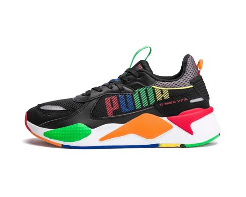 Puma RS-X Bold Black Andean Toucan Orange Red Mens Shoes 372715-01