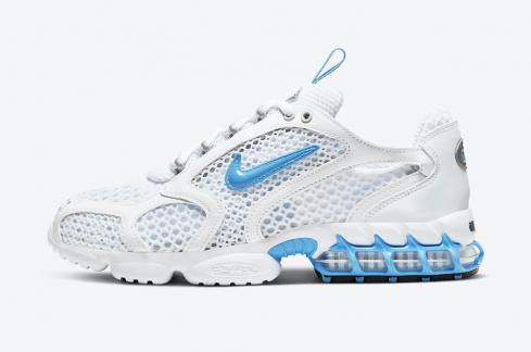 Wmns Nike Air Zoom Spiridon Cage 2 White University Blue Black CD3613-100