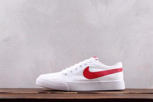 Wmns Nike Primo Court Leinwand White Red Womens Shoes 631635-103