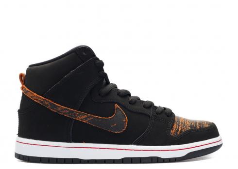 Dunk High Pro SB Distressed Leather University Black Red 305050-026