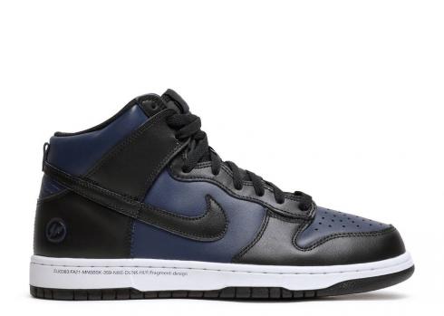 Nike Fragment Design X Dunk High Tokyo Navy Black White Midnight DJ0383-400