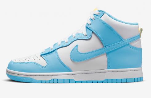 Nike SB Dunk High Blue Chill White Amarillo DD1399-401