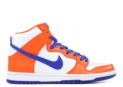 Nike Sb Dunk High Trd Quickstrike Danny Supa Blue Hyper Safety Orange White AH0471-841