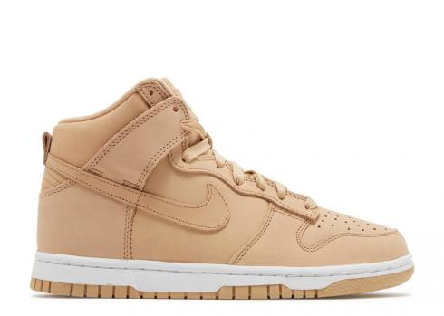 Nike Womens Dunk High Premium Vachetta Tan White DX2044-201