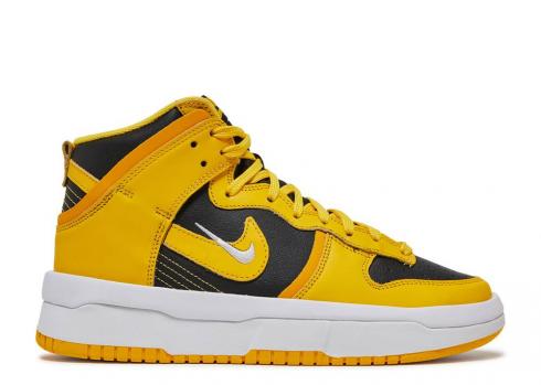 Nike Womens Dunk High Up Goldenrod Maize Gold University Black Varsity White DH3718-001