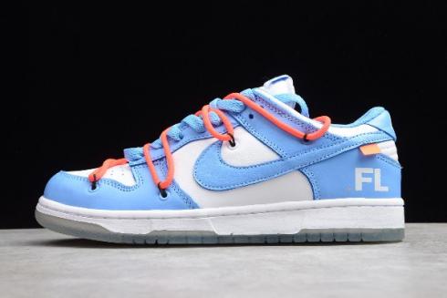 2019 OFF WHITE x Futura x Nike Dunk Low Powder Blue CT0856 700