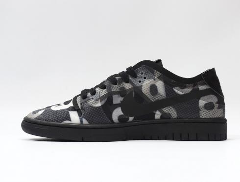 Comme Des Garcons X Wmns Dunk Low Monogram Print Black CZ2675-001